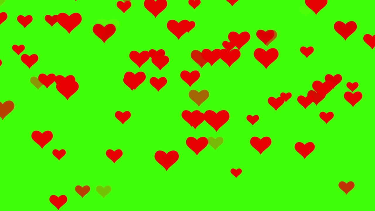 4K Hearts Green Screen Effect Free Download || Valentine’s Day Green Screen Effect