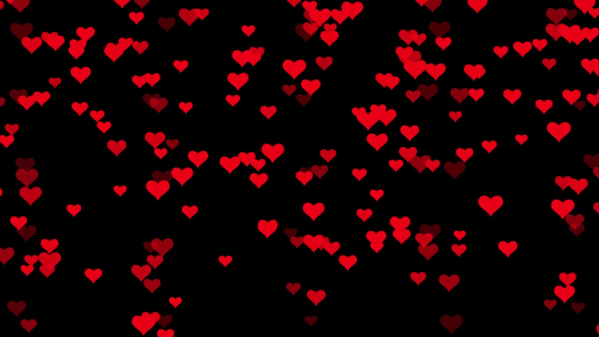 4K Red Hearts Overlay Effect Free Download || Valentine's Day Overlay ...
