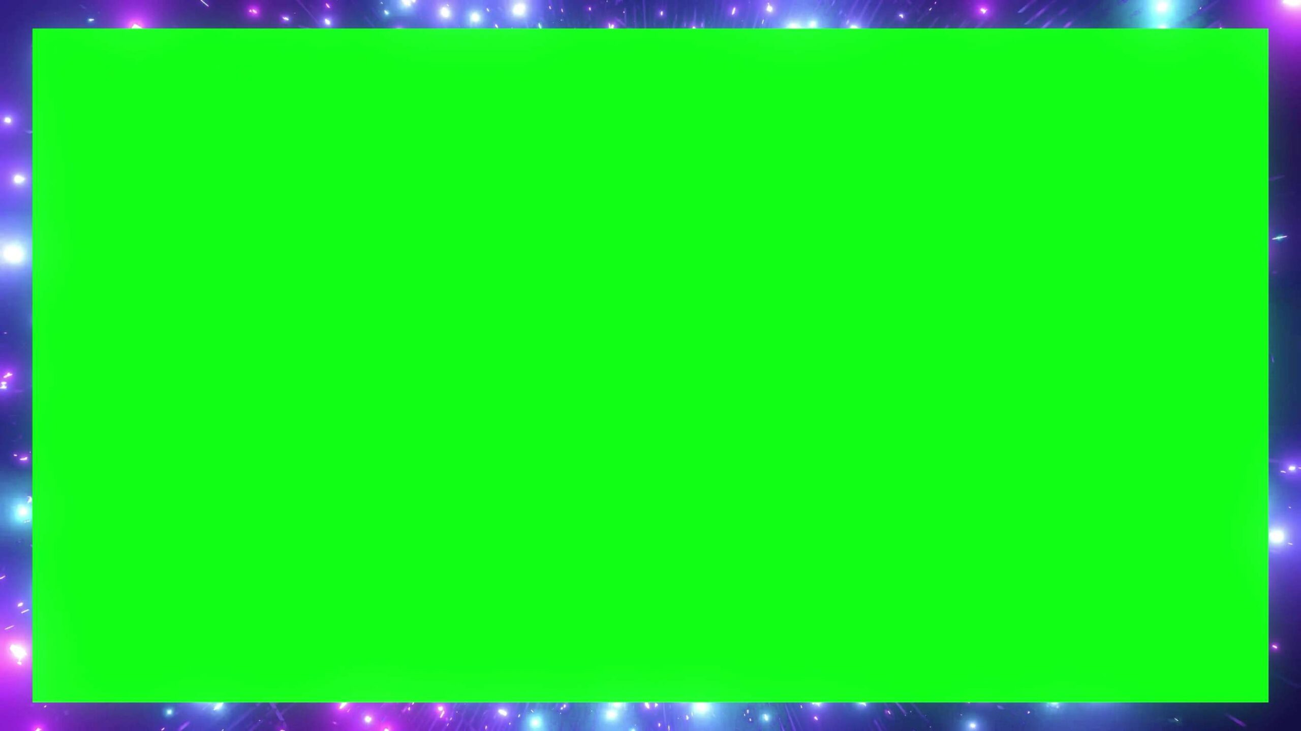 4K Gleaming Lights Borders Green Screen Effect FREE DOWNLOAD