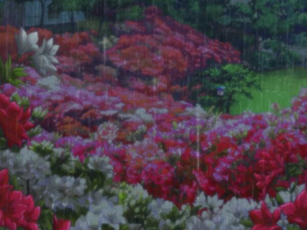 4K Animated Rain in Garden Screensaver || Animated Rain UHD Background Video FREE DOWNLOAD