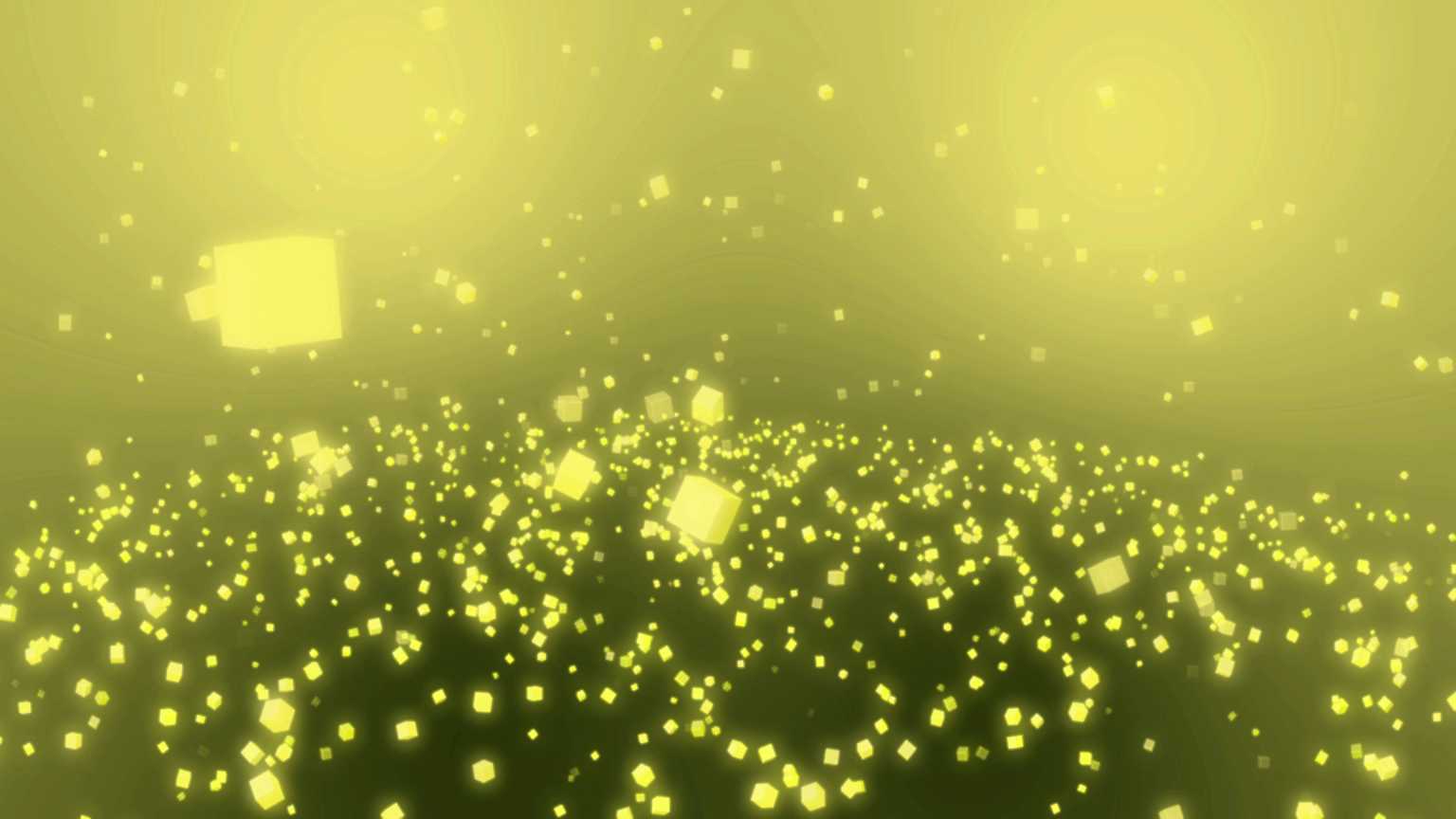 4K Falling Yellow Cubes Screensaver || VFX Free To Use 4K Motion Background