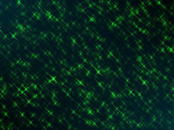 4K Sparkling Green Stars Screensaver || VFX Free To Use 4K Motion Background
