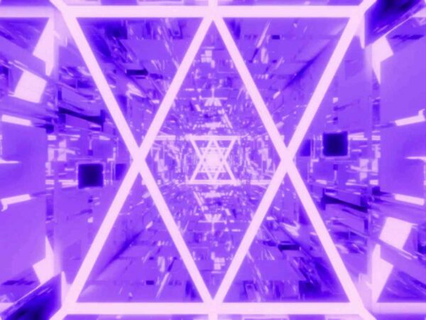 4K Futuristic Purple Tunnel LOOPED Motion Background || Free To Use Video || 4K Screensaver