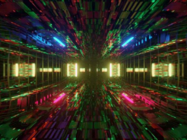 4K Futuristic Colorful Tunnel LOOPED Motion Background || Free To Use Video || 4K Screensaver