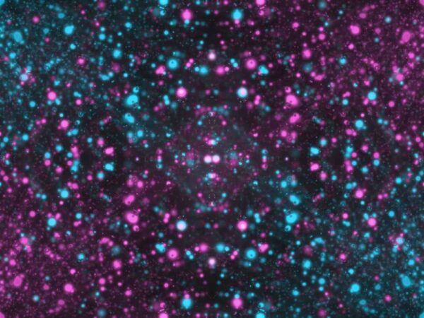 4K Cyan & Pink Particles Screensaver || UHD Free To Use Motion Background