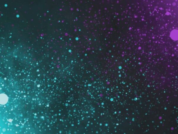 4K Cyan & Purple Particles Motion Background Looped Free Download